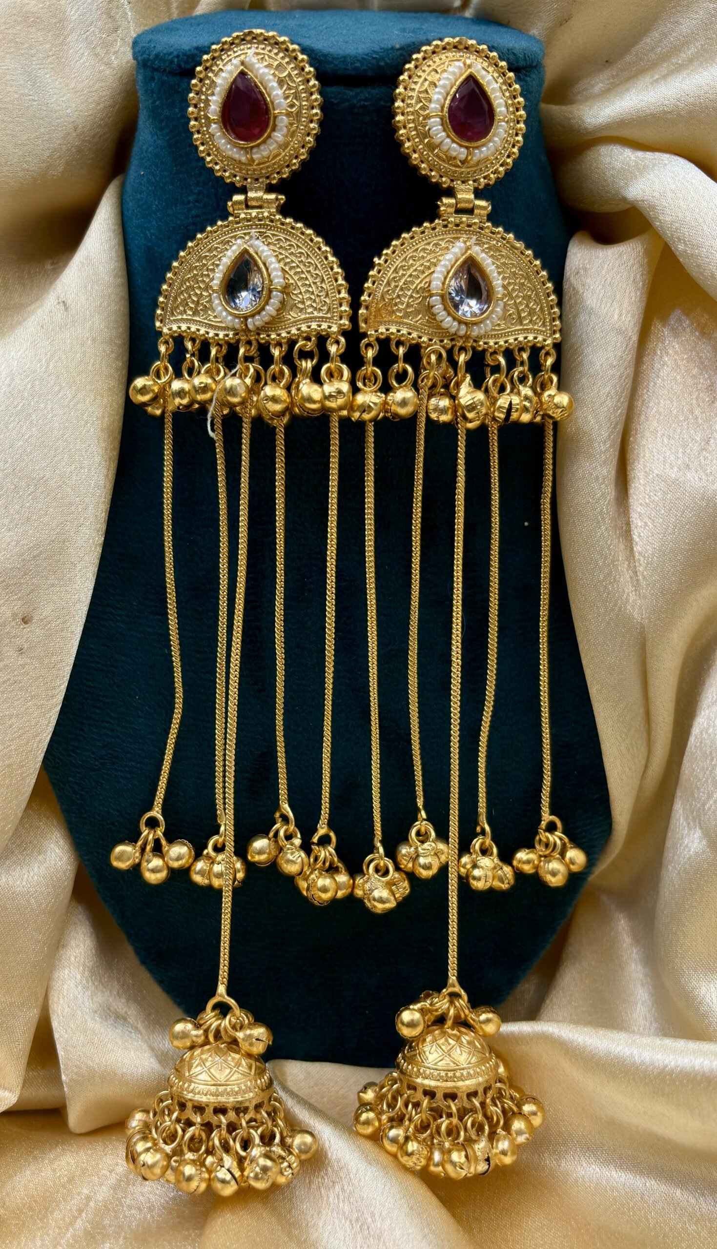 VIRAL BRASS KASHMIRI EARRING