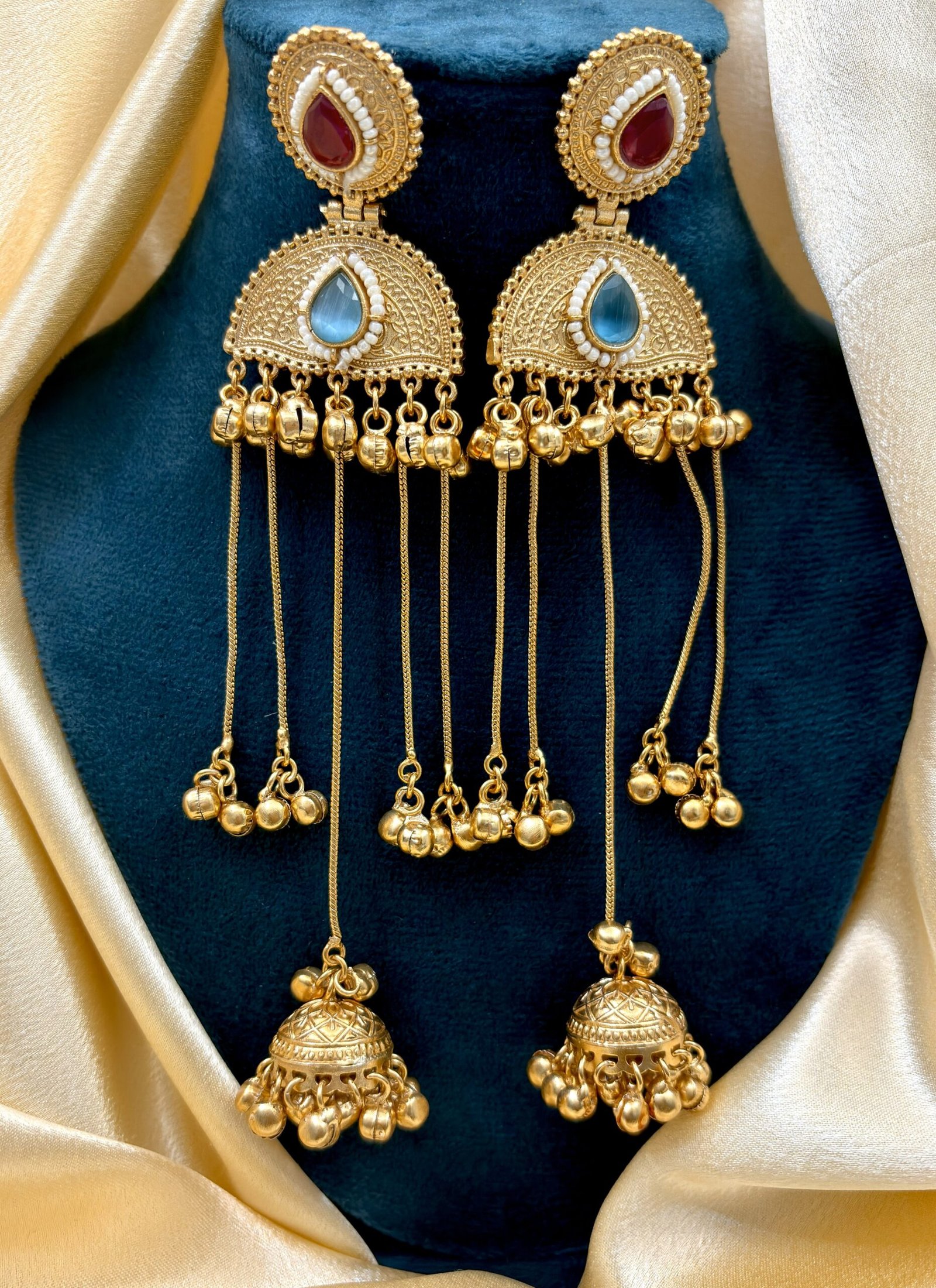 VIRAL BRASS KASHMIRI EARRING