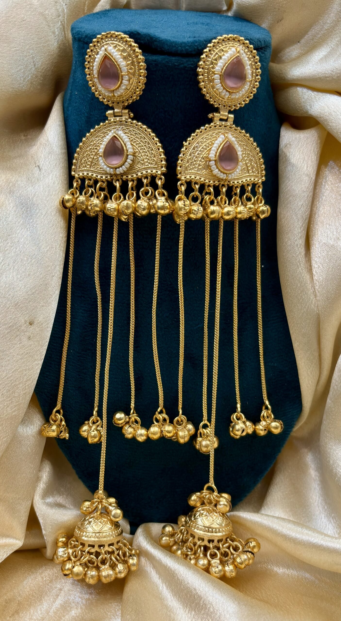 VIRAL BRASS KASHMIRI EARRING