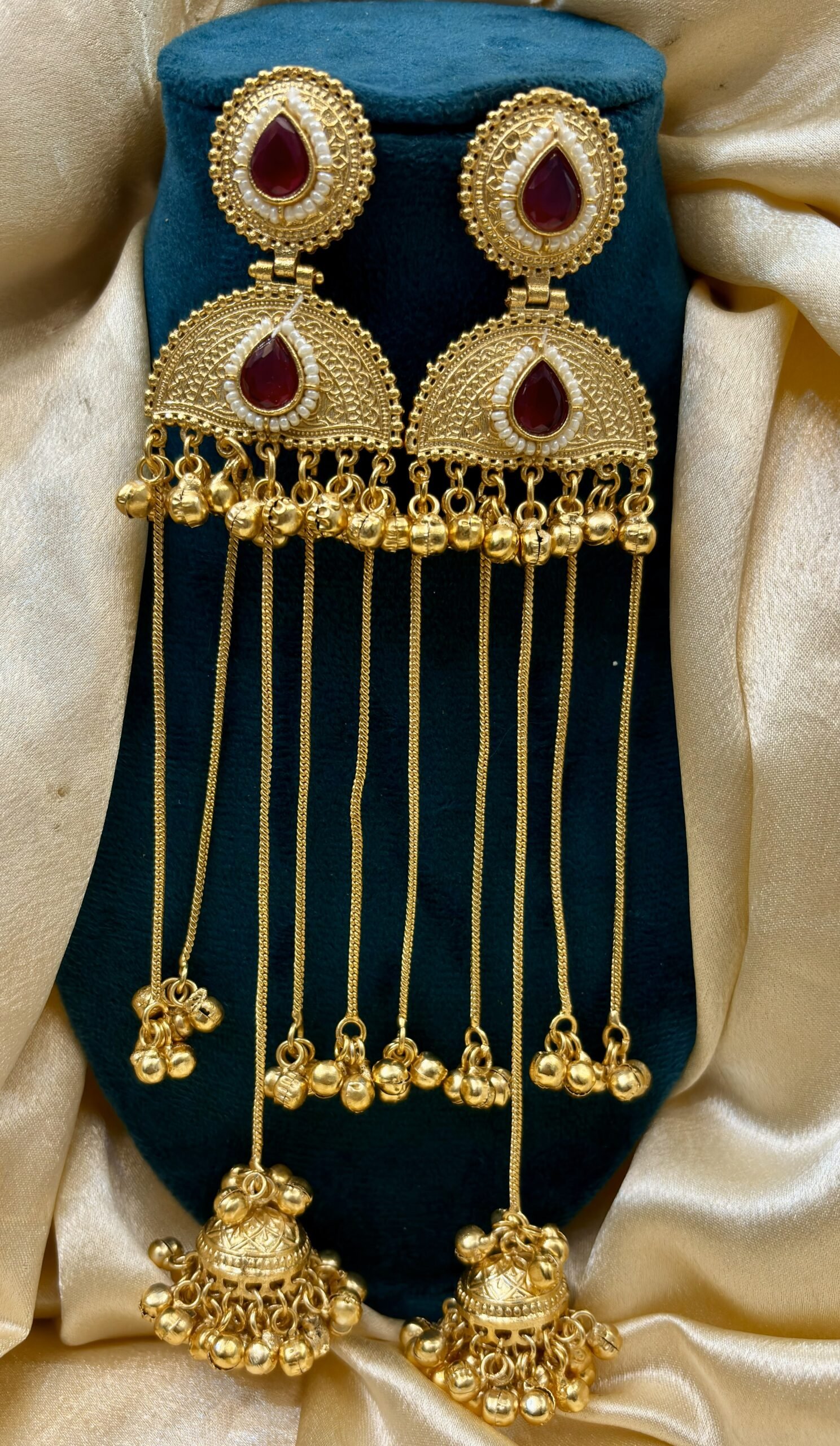 VIRAL BRASS KASHMIRI EARRING
