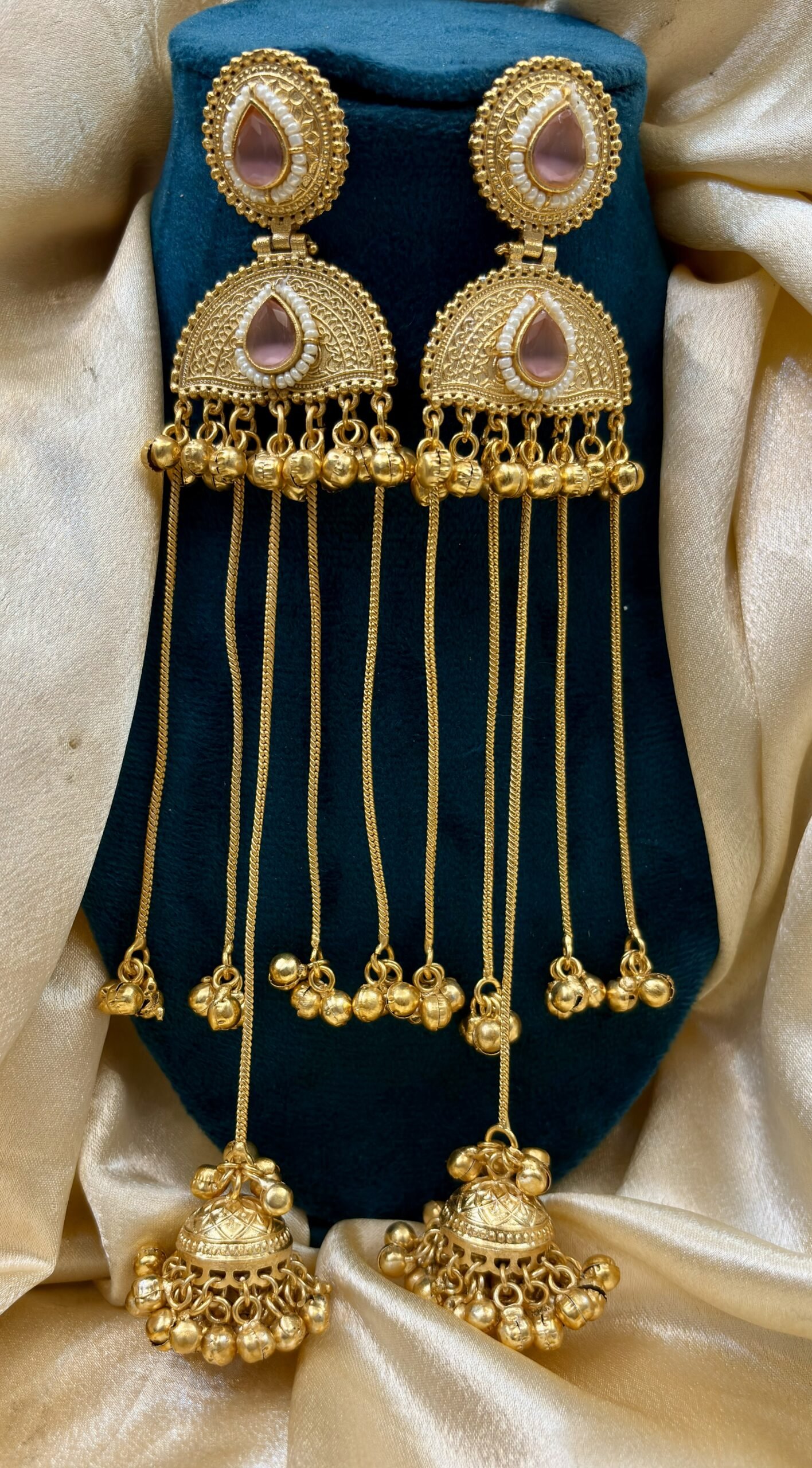 VIRAL BRASS KASHMIRI EARRING