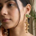 Saina brass earring by jhumkabyfaiza